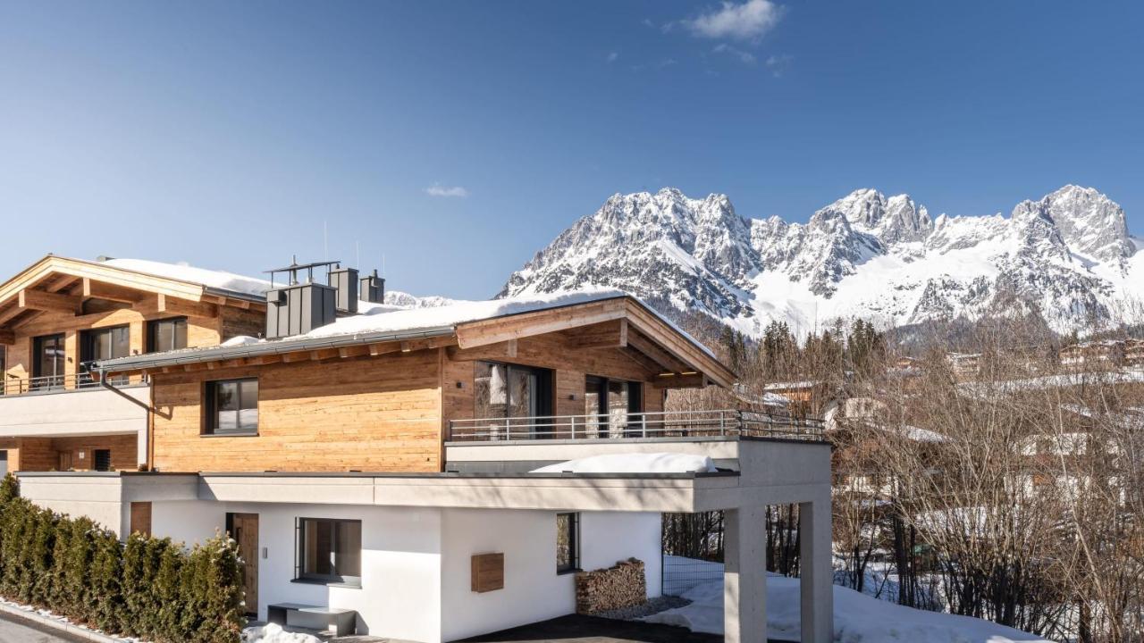Going am Wilden Kaiser Geniessen Sie Bergblick & Sauna Im Modernen Chalet מראה חיצוני תמונה